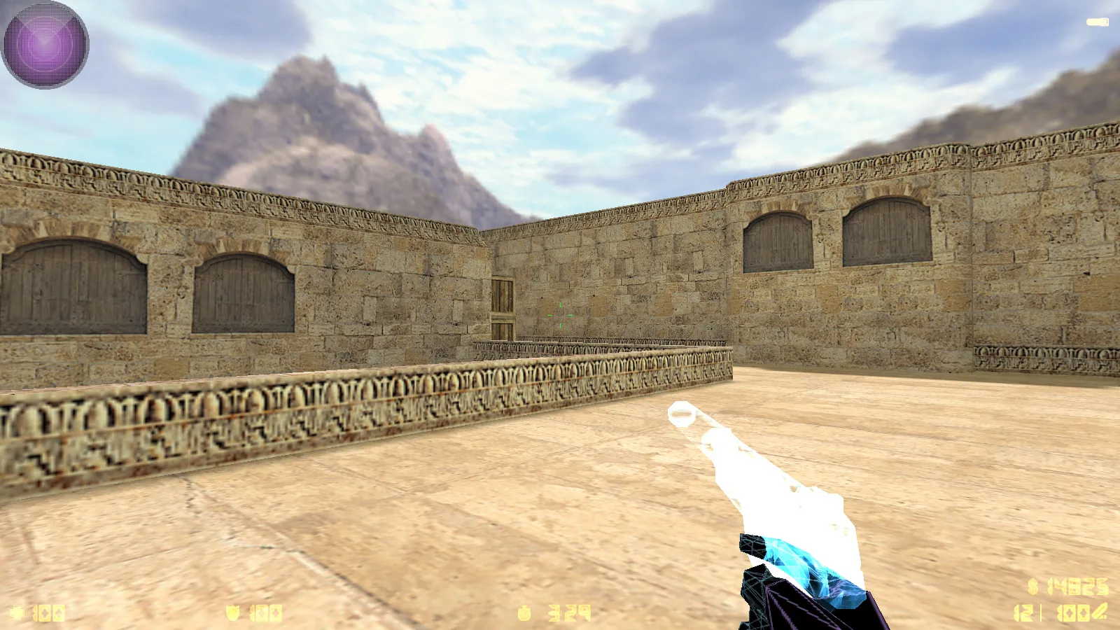 Скриншот  CS 1.6 от Mercury v3 — блогерская сборка: прозрачные модели оружия, темное меню и оптимизированный конфиг