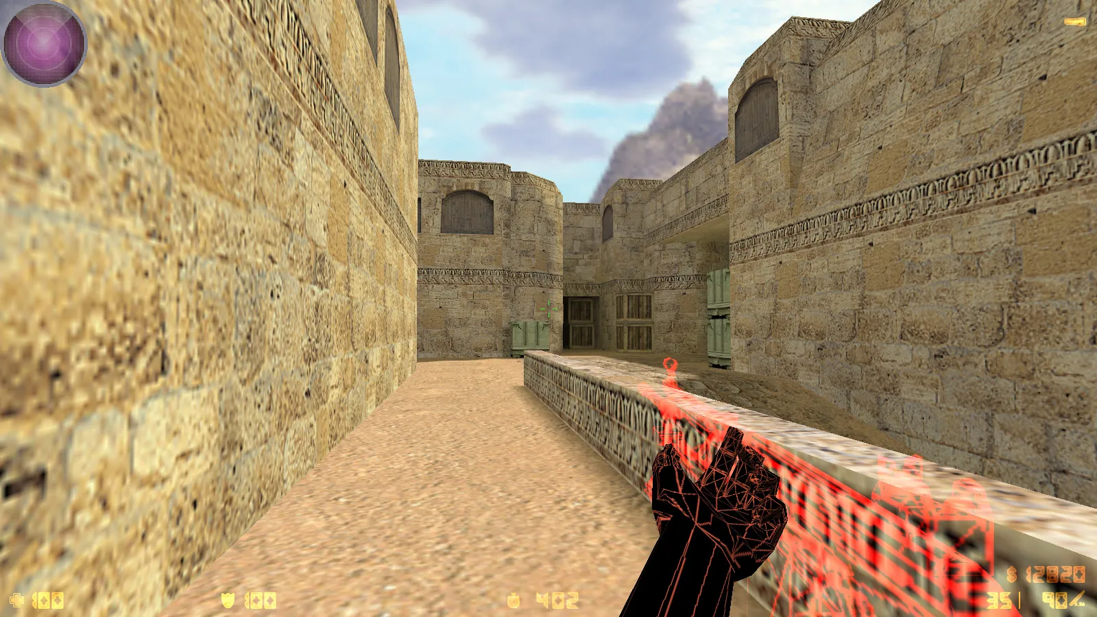 Скриншот  CS 1.6 от Mercury v3 — блогерская сборка: прозрачные модели оружия, темное меню и оптимизированный конфиг