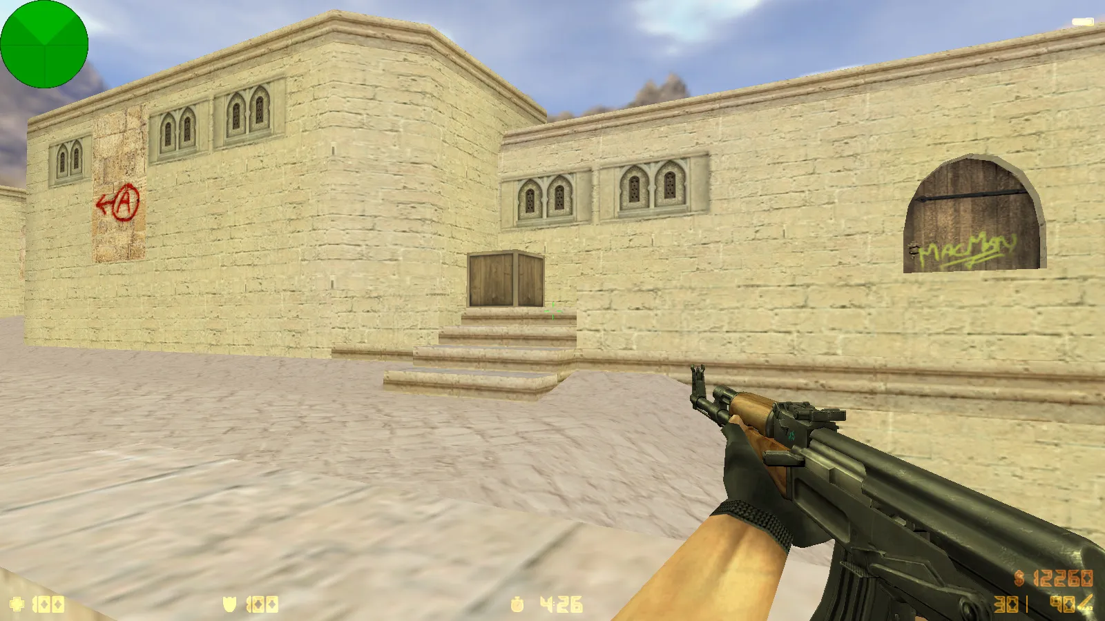 Скриншот CS 1.6 Modern — сборка с 22 HD-моделями оружия, светло-серым меню, звуками и оптимизированным конфигом