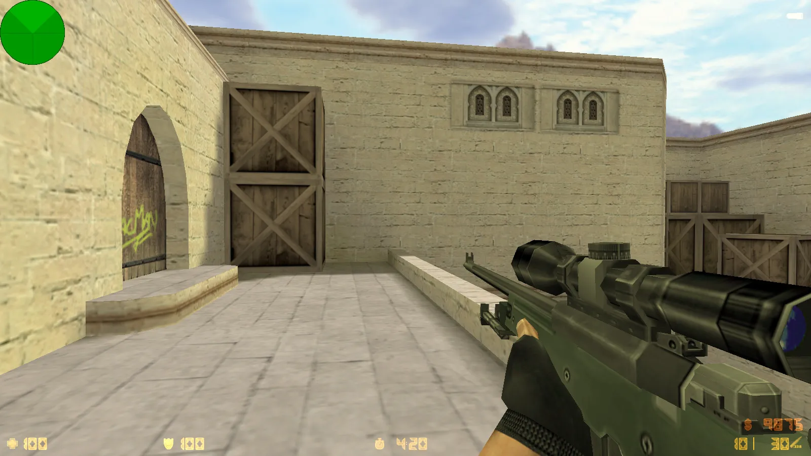 Скриншот  CS 1.6 Modern — сборка с 22 HD-моделями оружия, светло-серым меню, звуками и оптимизированным конфигом