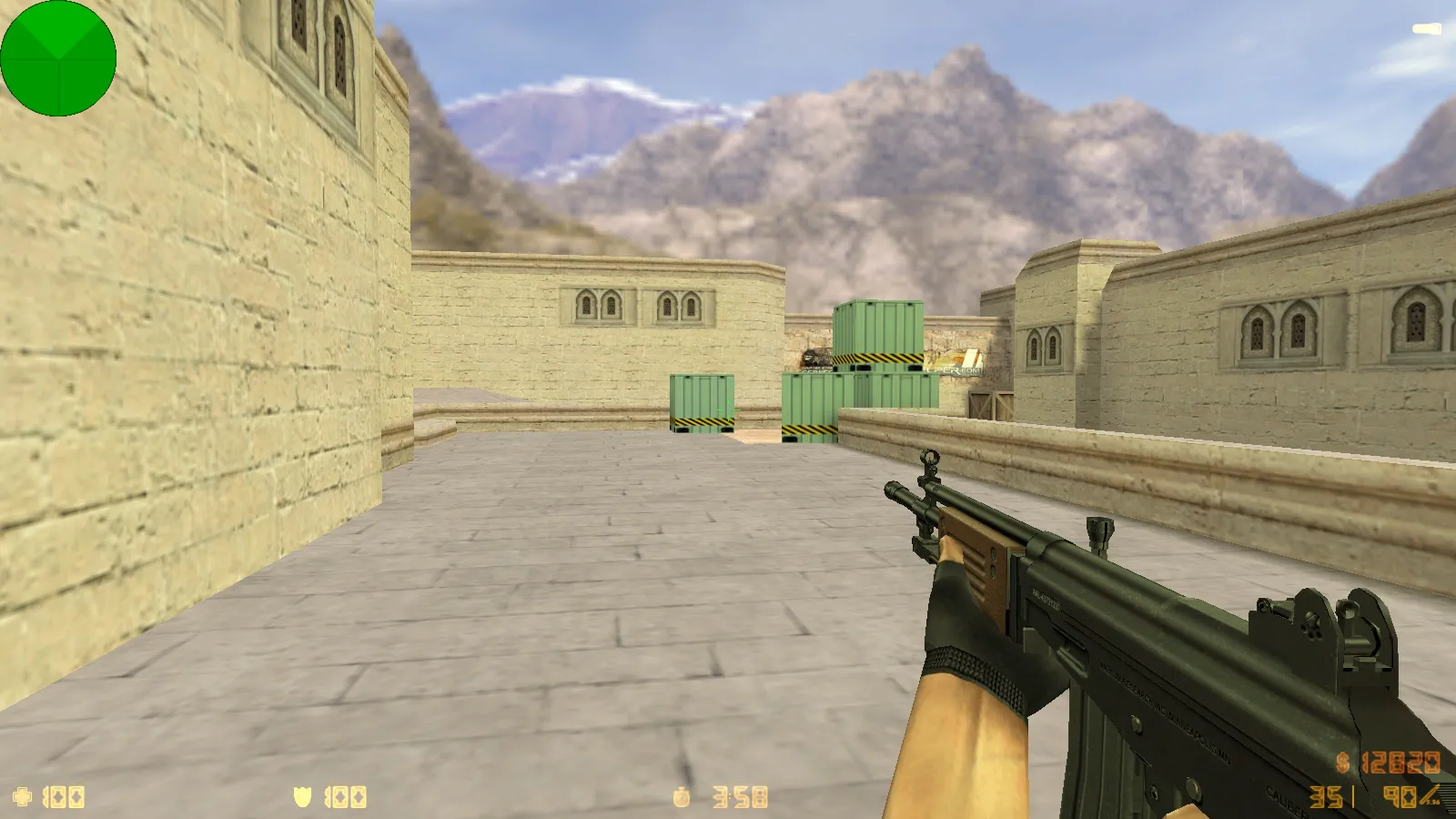 Скриншот  CS 1.6 Modern — сборка с 22 HD-моделями оружия, светло-серым меню, звуками и оптимизированным конфигом