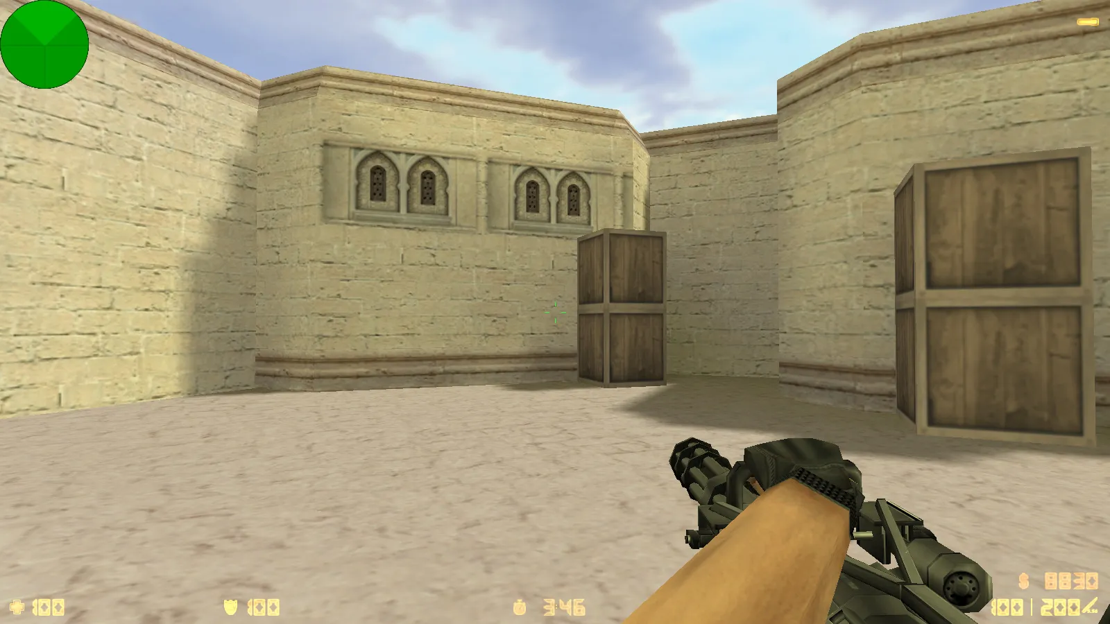 Скриншот  CS 1.6 Modern — сборка с 22 HD-моделями оружия, светло-серым меню, звуками и оптимизированным конфигом