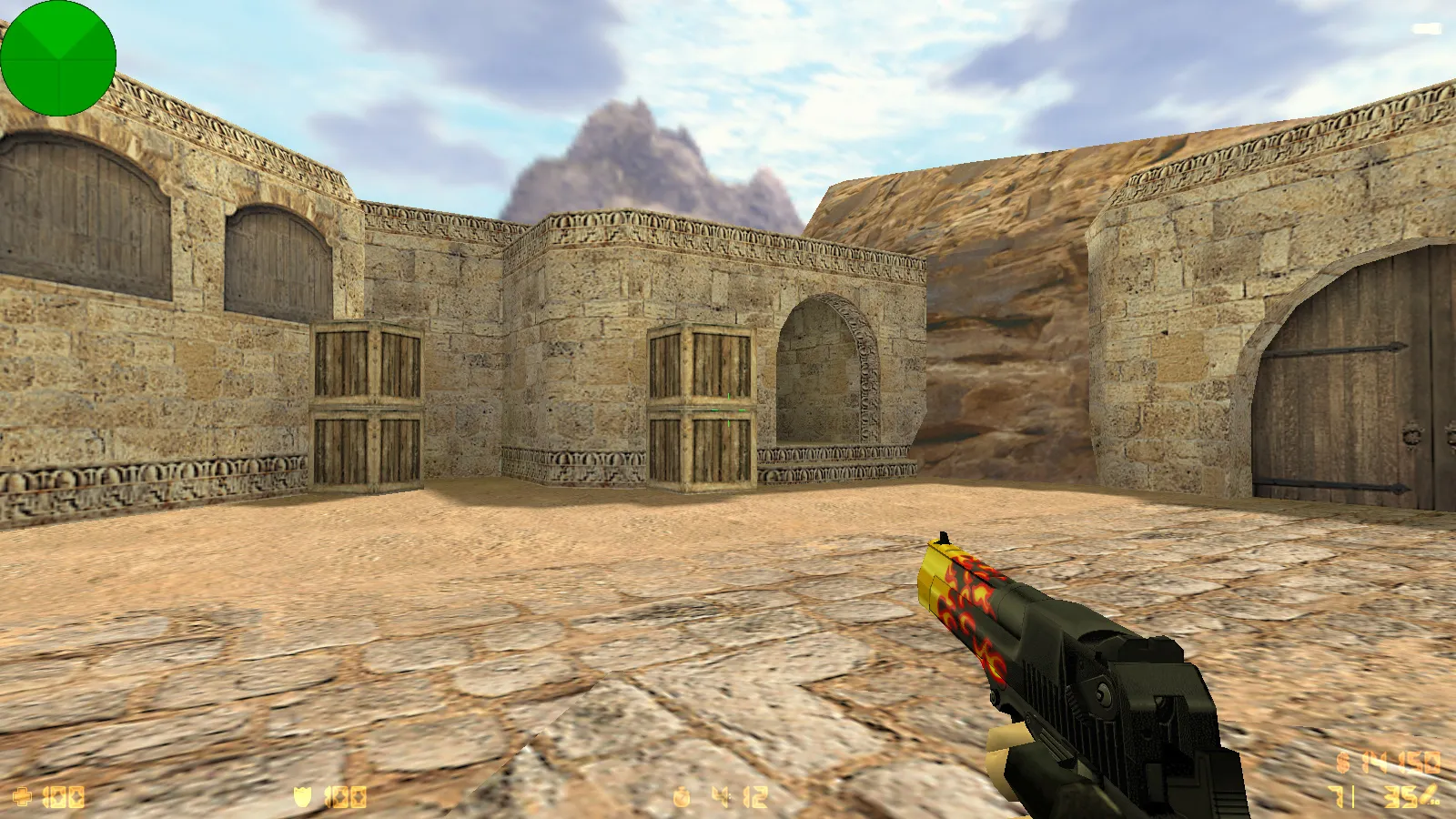 Скриншот  CS 1.6 от Morshteel: блогерская сборка с 16 скинами, синей темой меню и оптимизированным конфигом