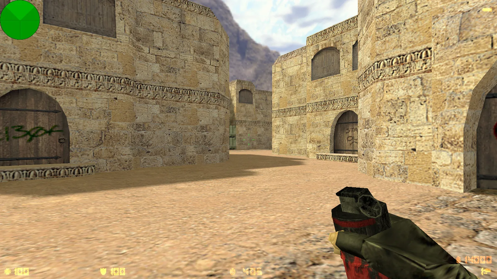 Скриншот  CS 1.6 от Morshteel: блогерская сборка с 16 скинами, синей темой меню и оптимизированным конфигом