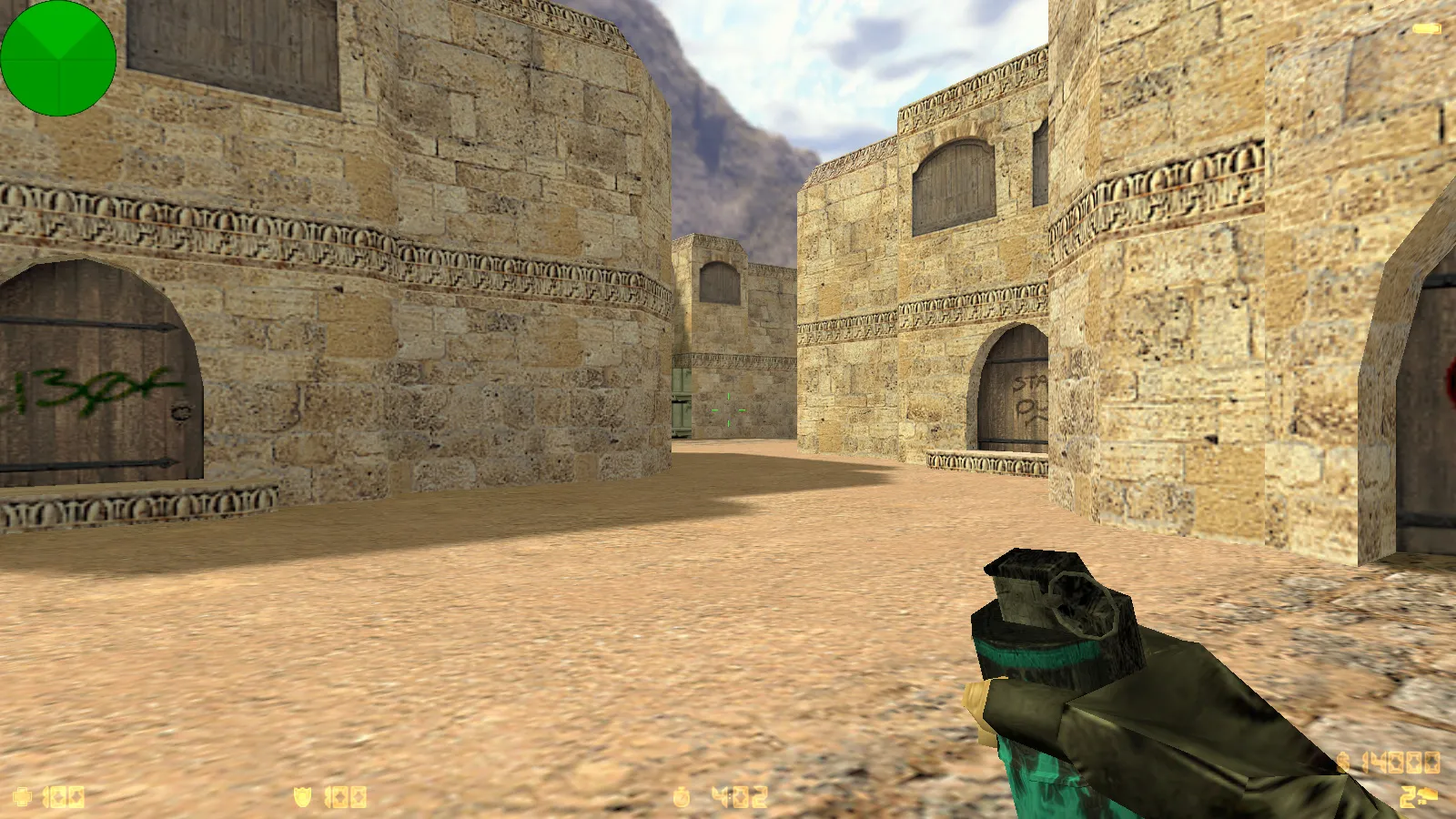 Скриншот  CS 1.6 от Morshteel: блогерская сборка с 16 скинами, синей темой меню и оптимизированным конфигом