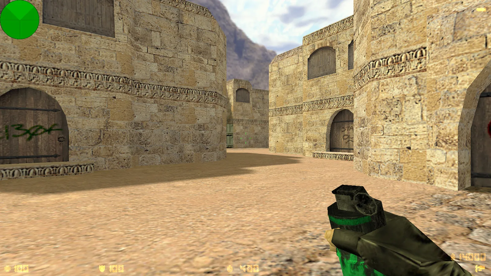 Скриншот  CS 1.6 от Morshteel: блогерская сборка с 16 скинами, синей темой меню и оптимизированным конфигом