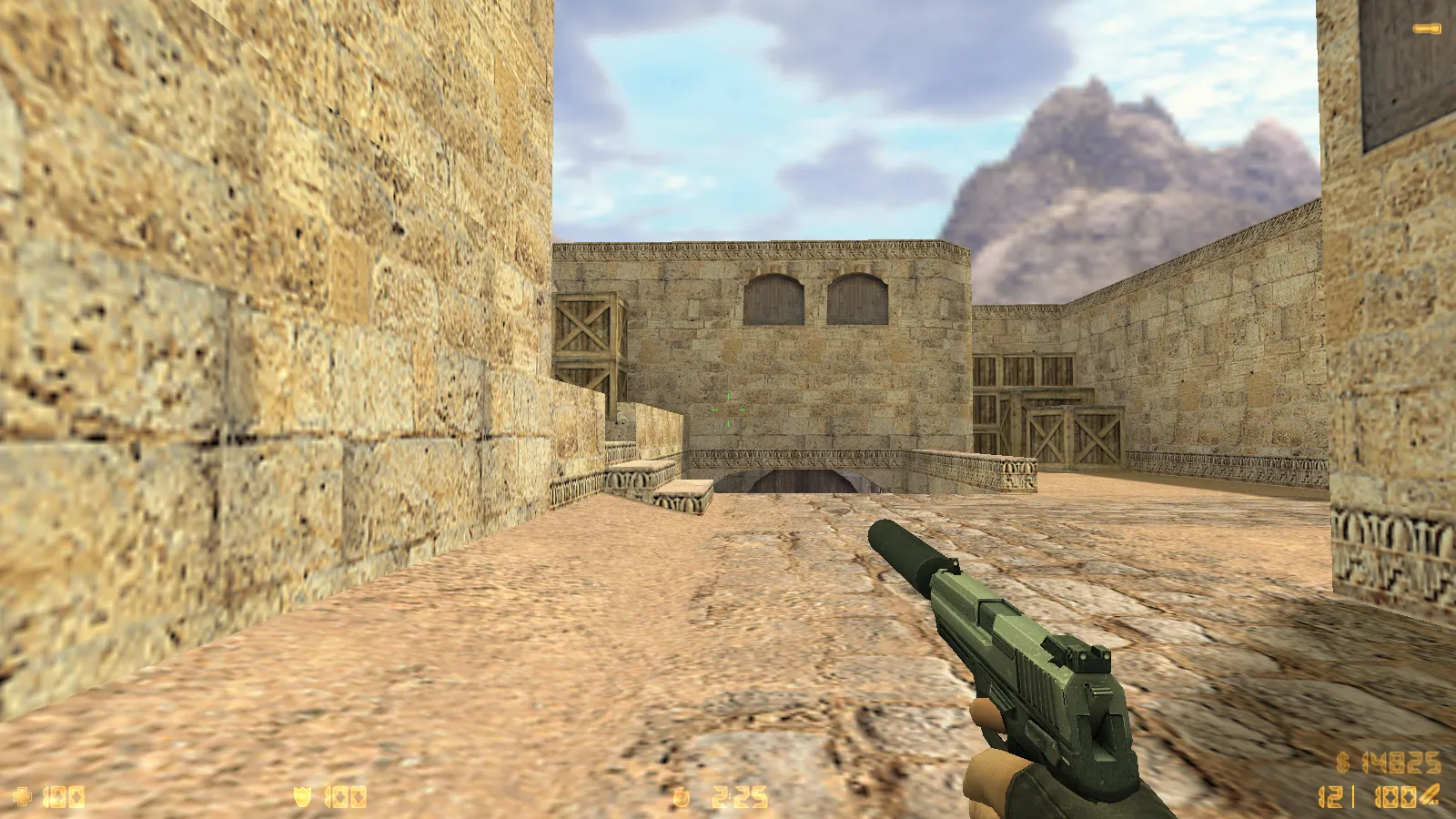 Скриншот  CS 1.6 mousesports: скины оружия HD v_ p_ w_ модели, черное меню, логотип и оптимизированный конфиг