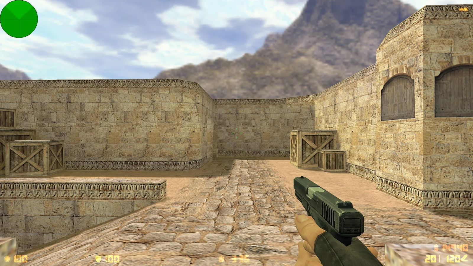 Скриншот  CS 1.6 mousesports: скины оружия HD v_ p_ w_ модели, черное меню, логотип и оптимизированный конфиг