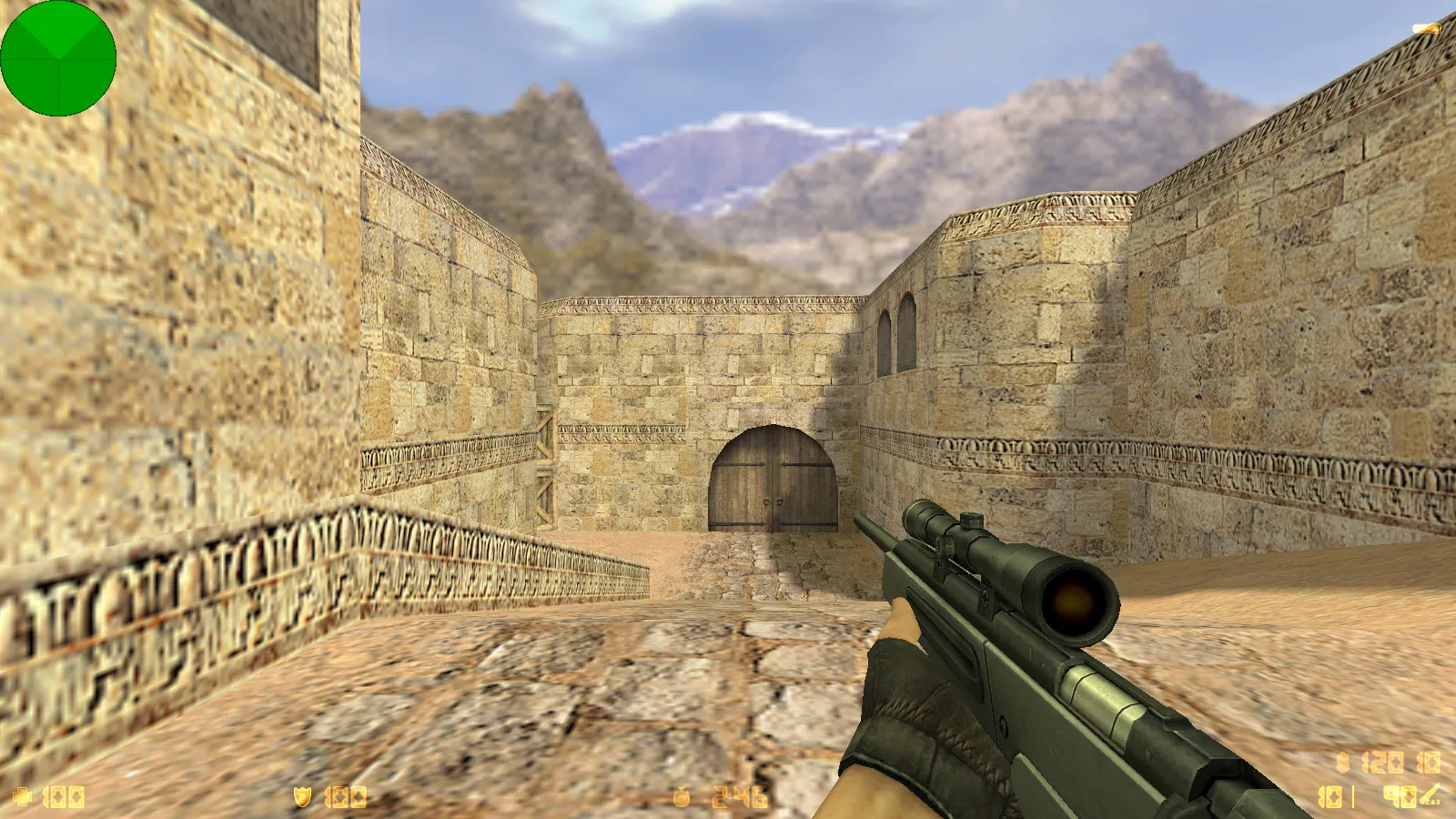 Скриншот  CS 1.6 mousesports: скины оружия HD v_ p_ w_ модели, черное меню, логотип и оптимизированный конфиг