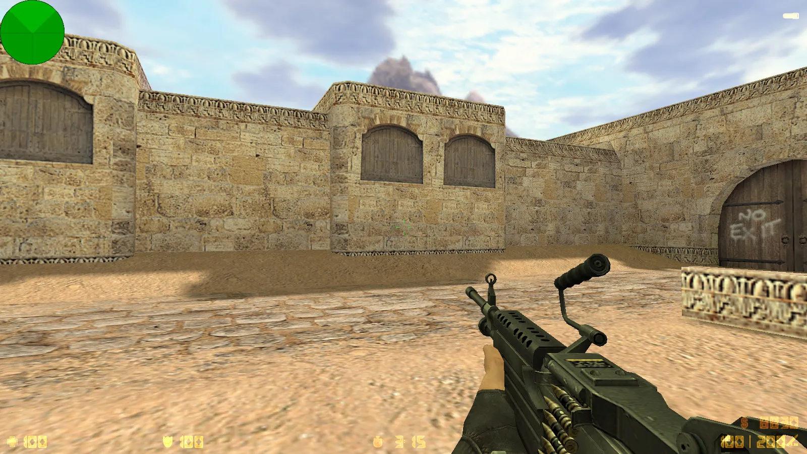 Скриншот  CS 1.6 mousesports: скины оружия HD v_ p_ w_ модели, черное меню, логотип и оптимизированный конфиг