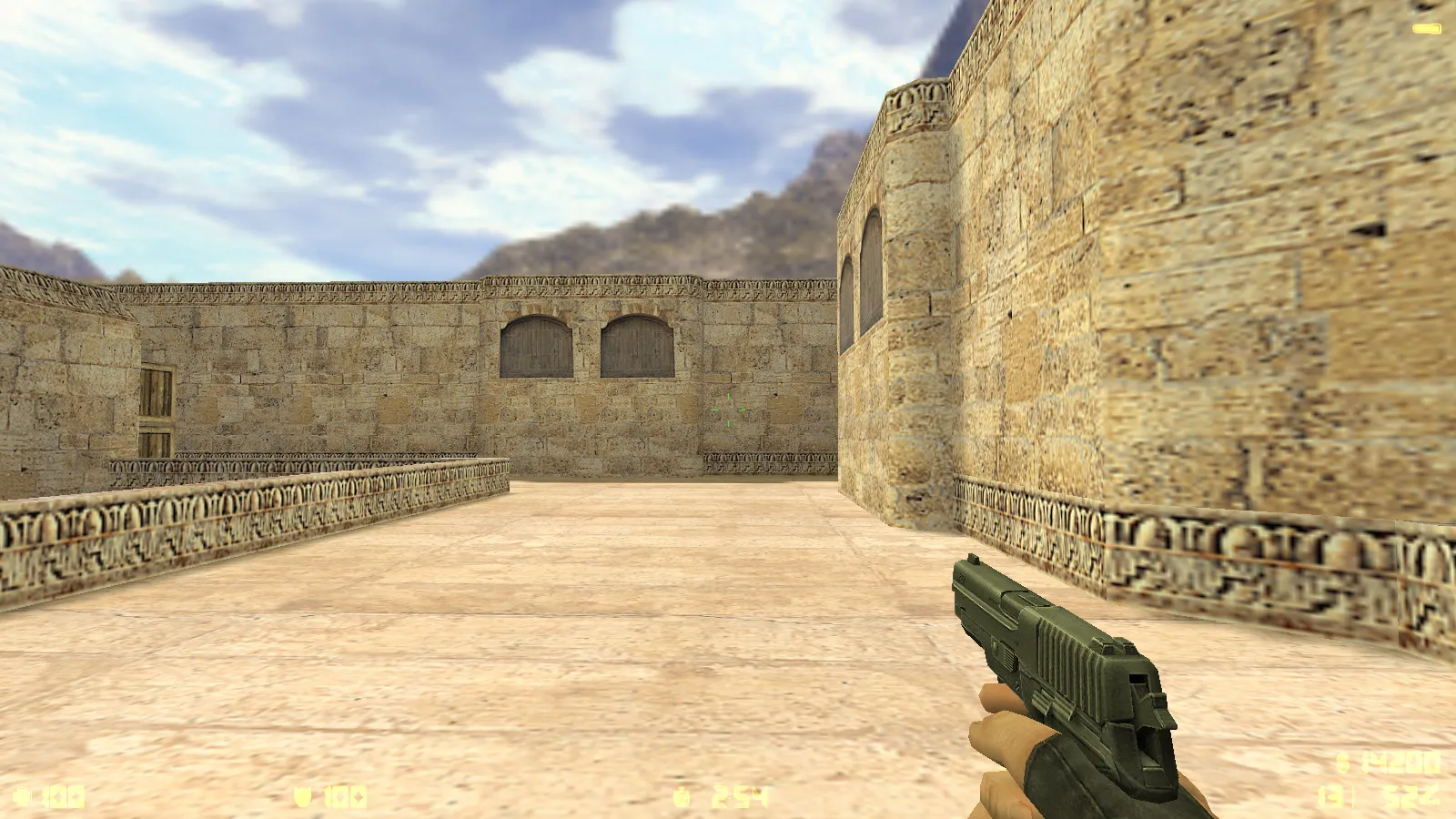 Скриншот  CS 1.6 mousesports: скины оружия HD v_ p_ w_ модели, черное меню, логотип и оптимизированный конфиг