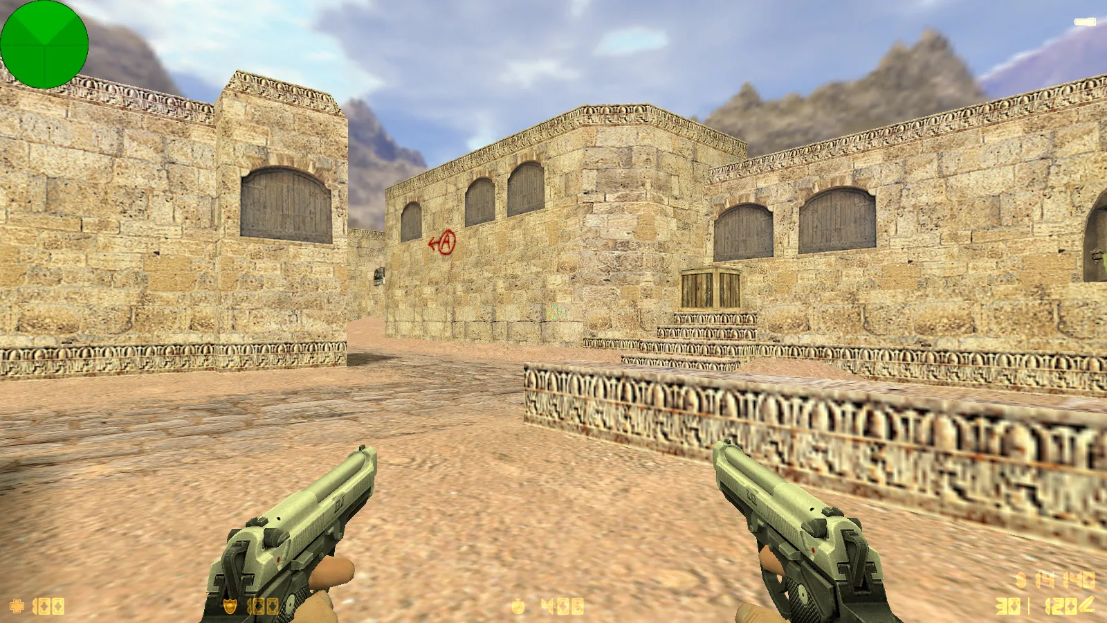 Скриншот  CS 1.6 mousesports: скины оружия HD v_ p_ w_ модели, черное меню, логотип и оптимизированный конфиг