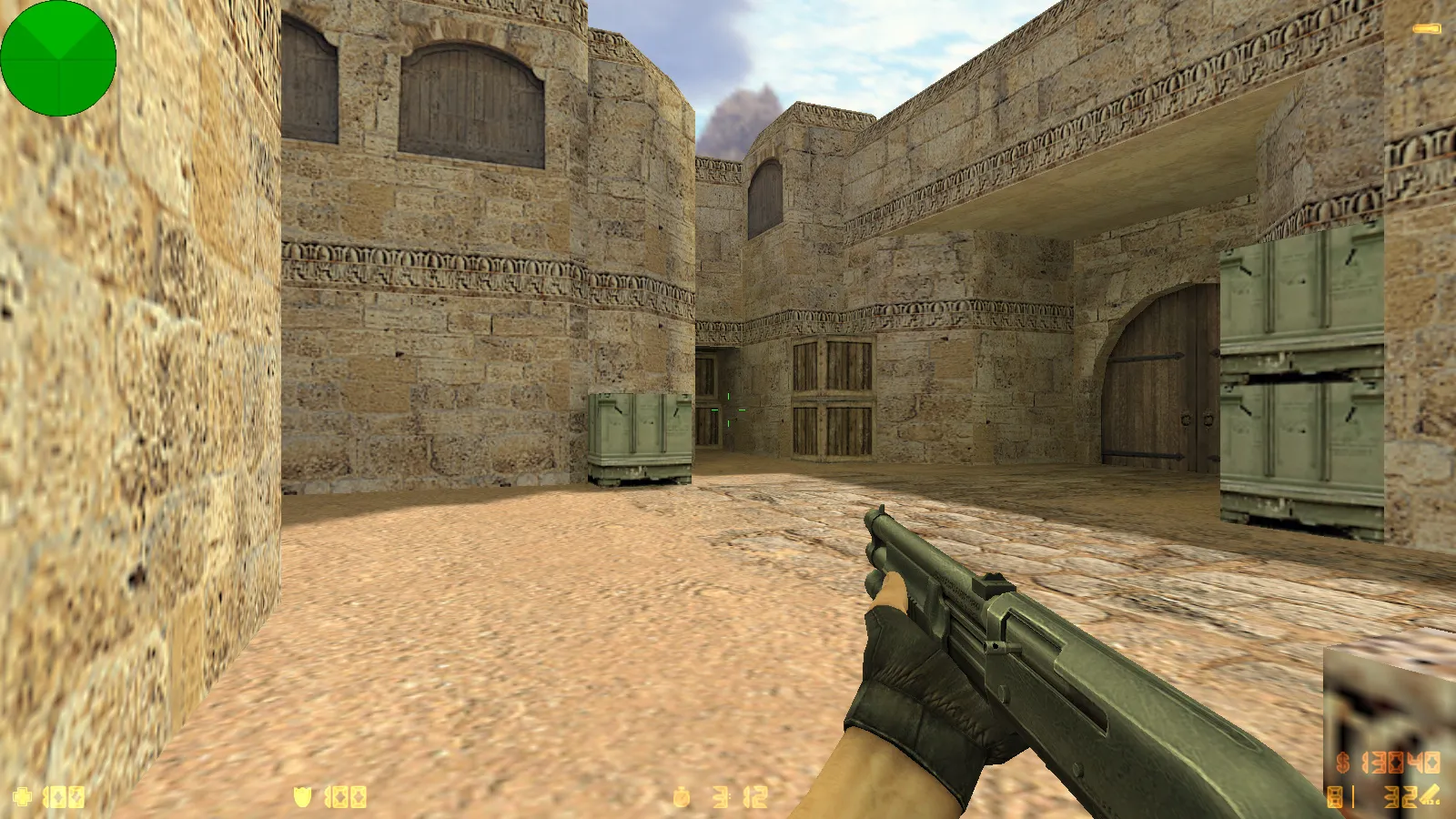 Скриншот  CS 1.6 mousesports: скины оружия HD v_ p_ w_ модели, черное меню, логотип и оптимизированный конфиг