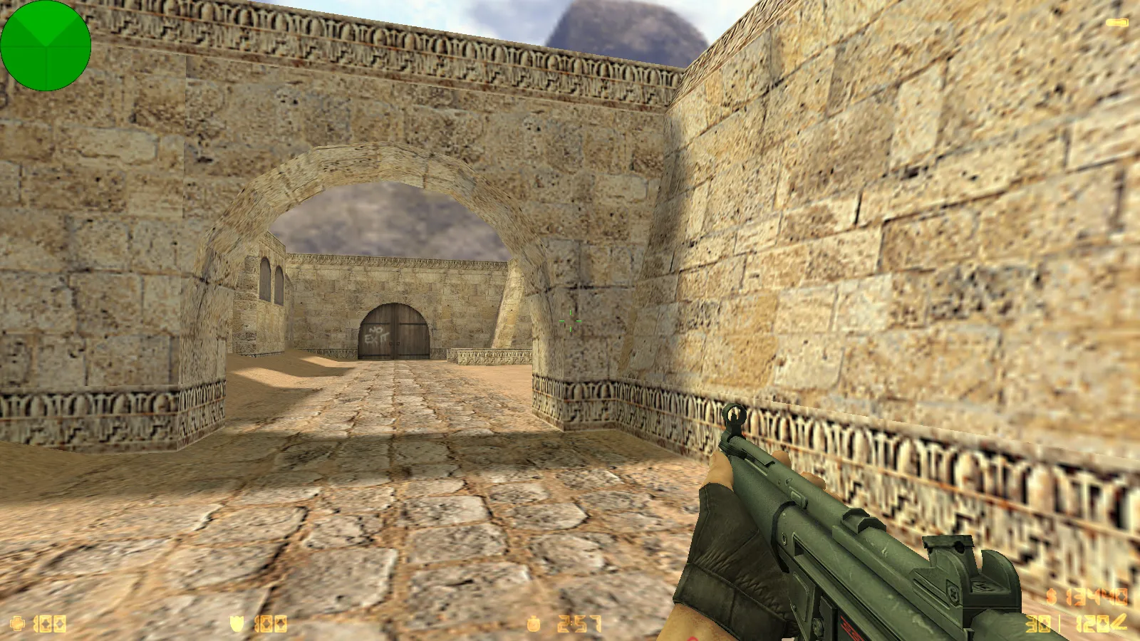 Скриншот  CS 1.6 mousesports: скины оружия HD v_ p_ w_ модели, черное меню, логотип и оптимизированный конфиг