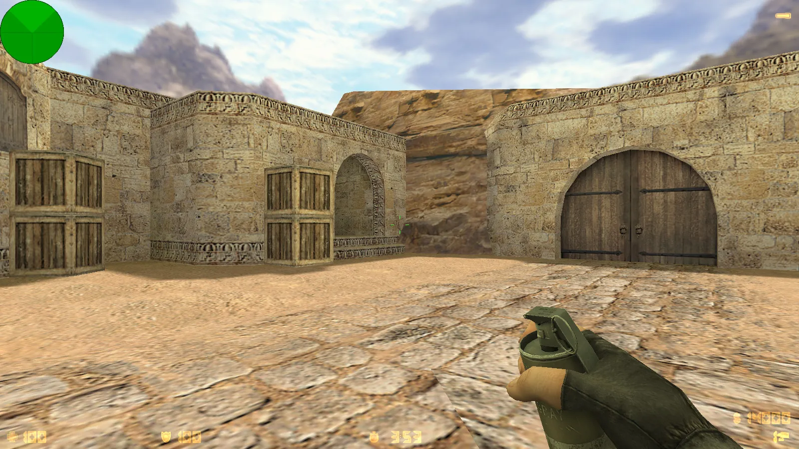 Скриншот  CS 1.6 mousesports: скины оружия HD v_ p_ w_ модели, черное меню, логотип и оптимизированный конфиг