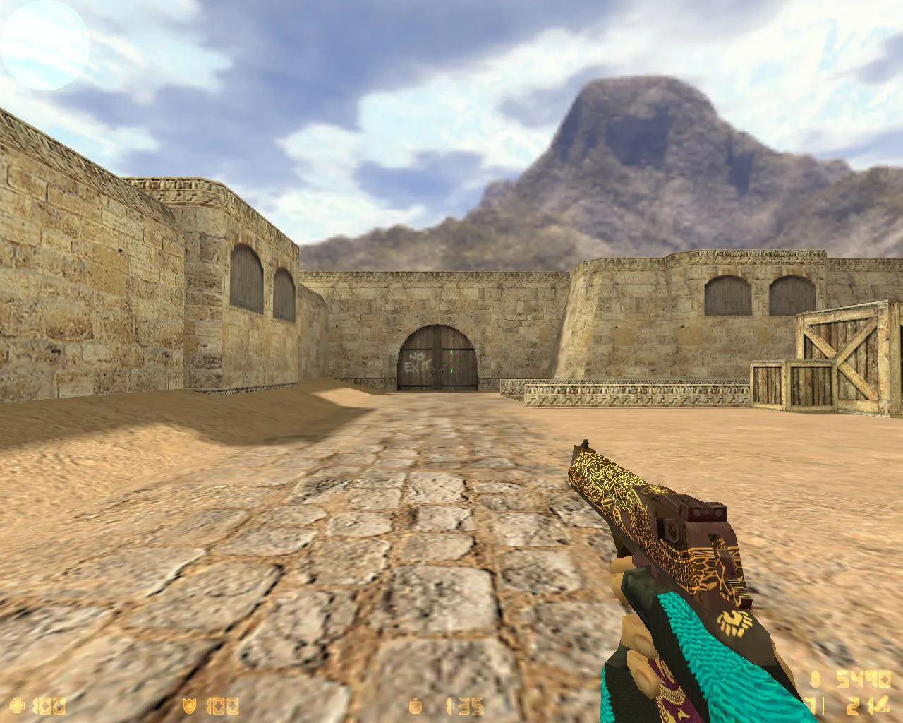 Скриншот  CS 1.6 от MrFlagMan: 7 правок, пак скинов оружия, модели игроков, оптимизированный конфиг и меню-музыка