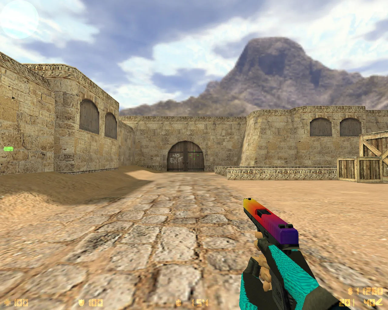 Скриншот  CS 1.6 от MrFlagMan: 7 правок, пак скинов оружия, модели игроков, оптимизированный конфиг и меню-музыка