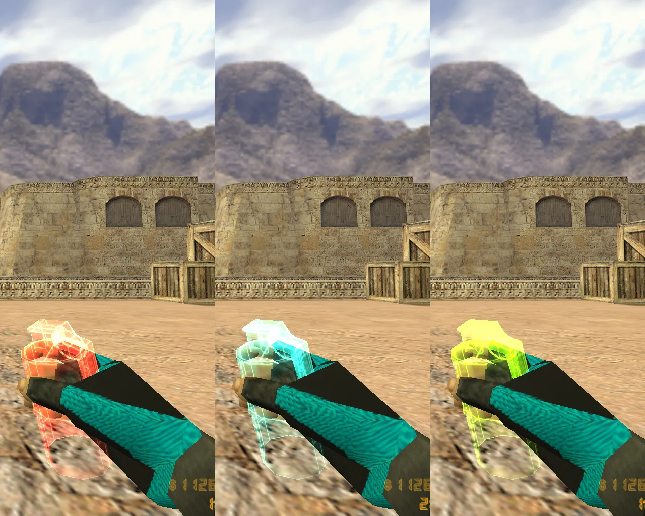 Скриншот  CS 1.6 от MrFlagMan: 7 правок, пак скинов оружия, модели игроков, оптимизированный конфиг и меню-музыка