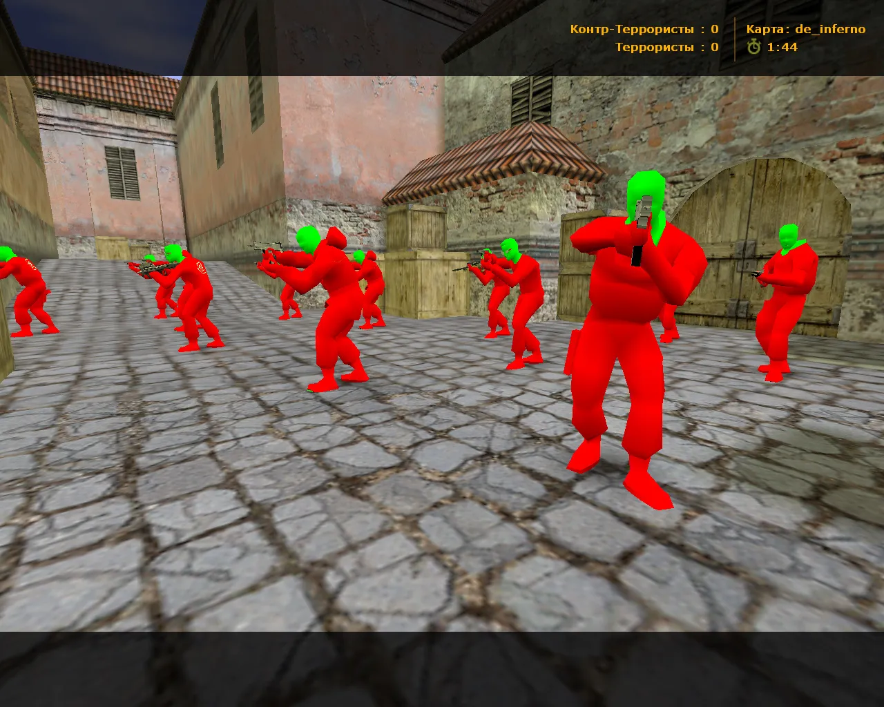 Скриншот  CS 1.6 от MrFlagMan: 7 правок, пак скинов оружия, модели игроков, оптимизированный конфиг и меню-музыка