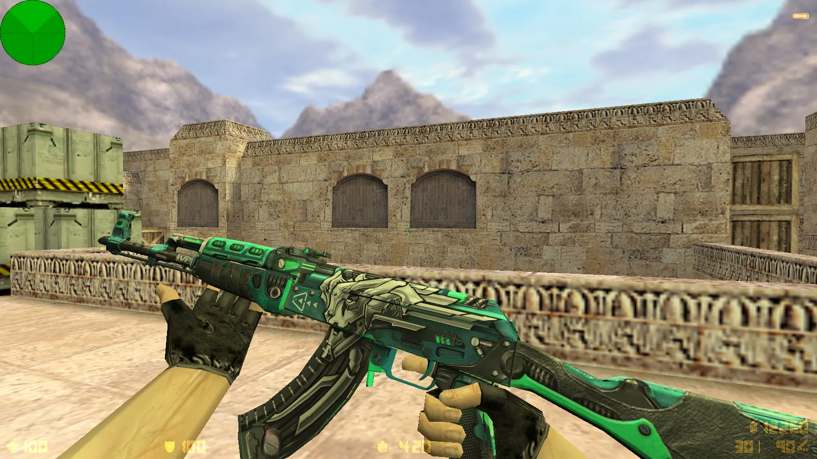 Скриншот CS 1.6 от muravei top: блогерская сборка с 8 модами, 30 скинами оружия, красные/синие модели и оптимизированный config