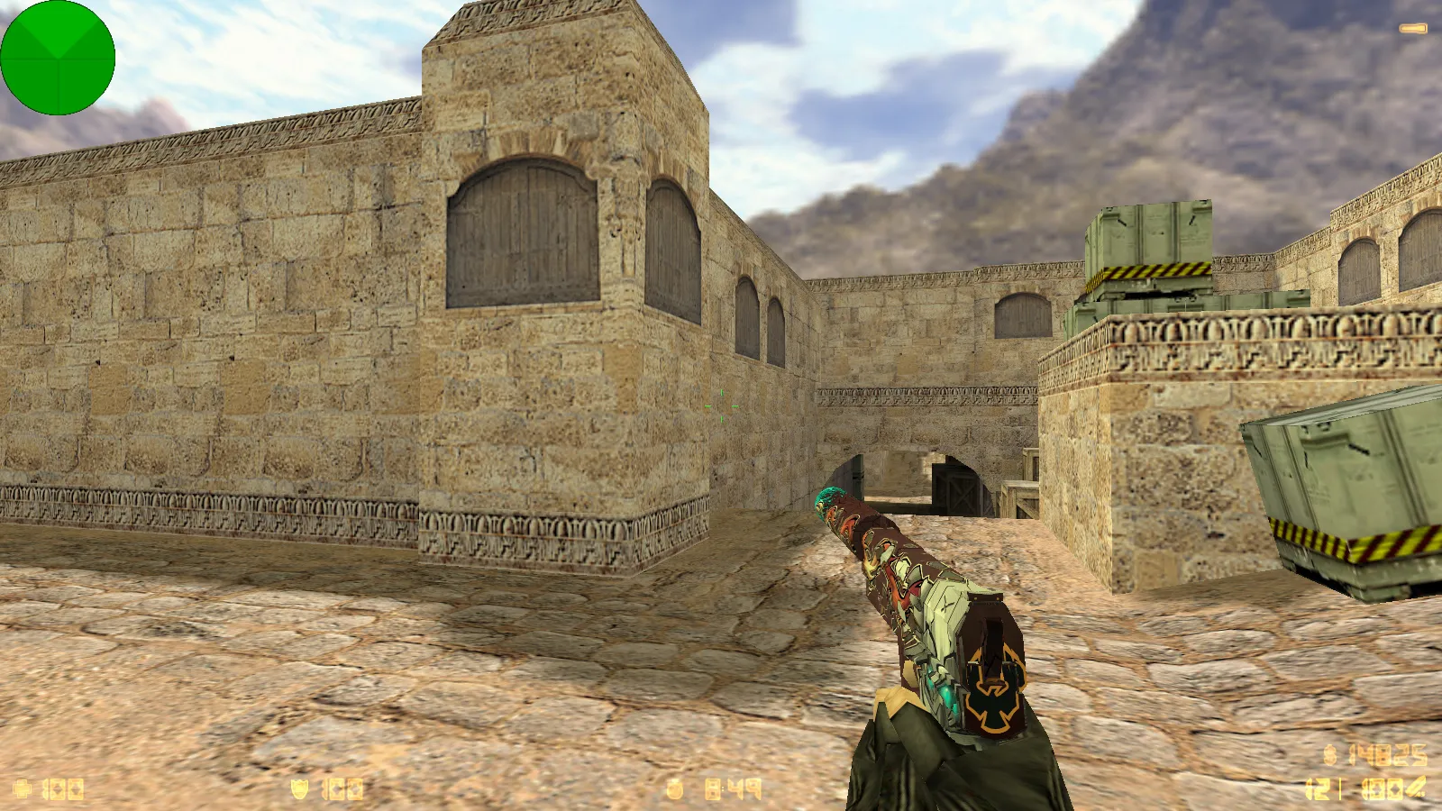 Скриншот  CS 1.6 от muravei top: блогерская сборка с 8 модами, 30 скинами оружия, красные/синие модели и оптимизированный config