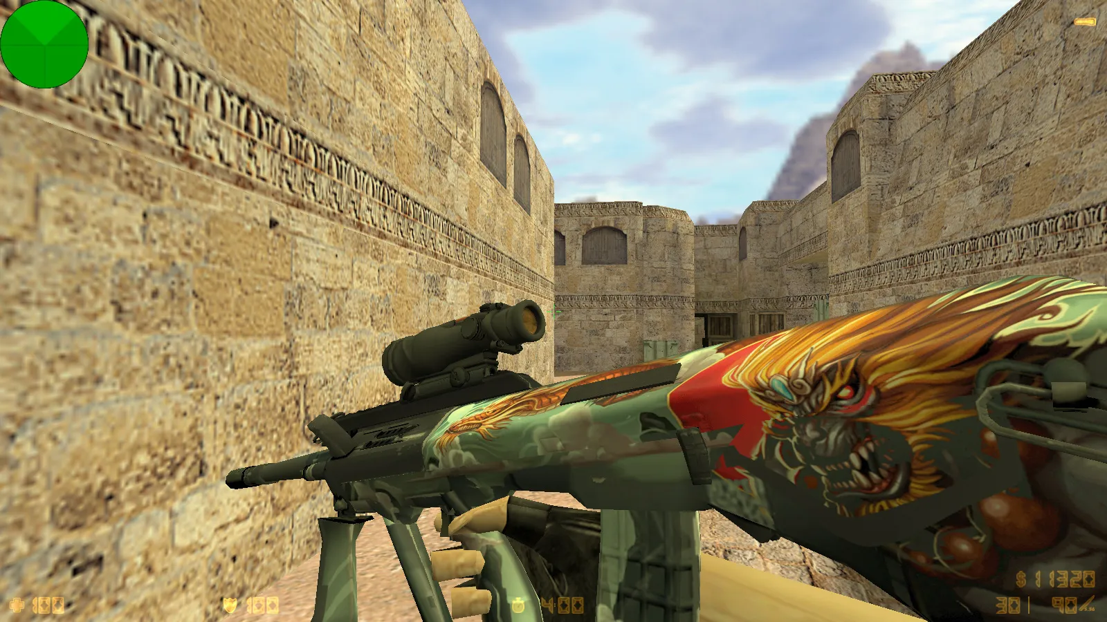 Скриншот  CS 1.6 от muravei top: блогерская сборка с 8 модами, 30 скинами оружия, красные/синие модели и оптимизированный config