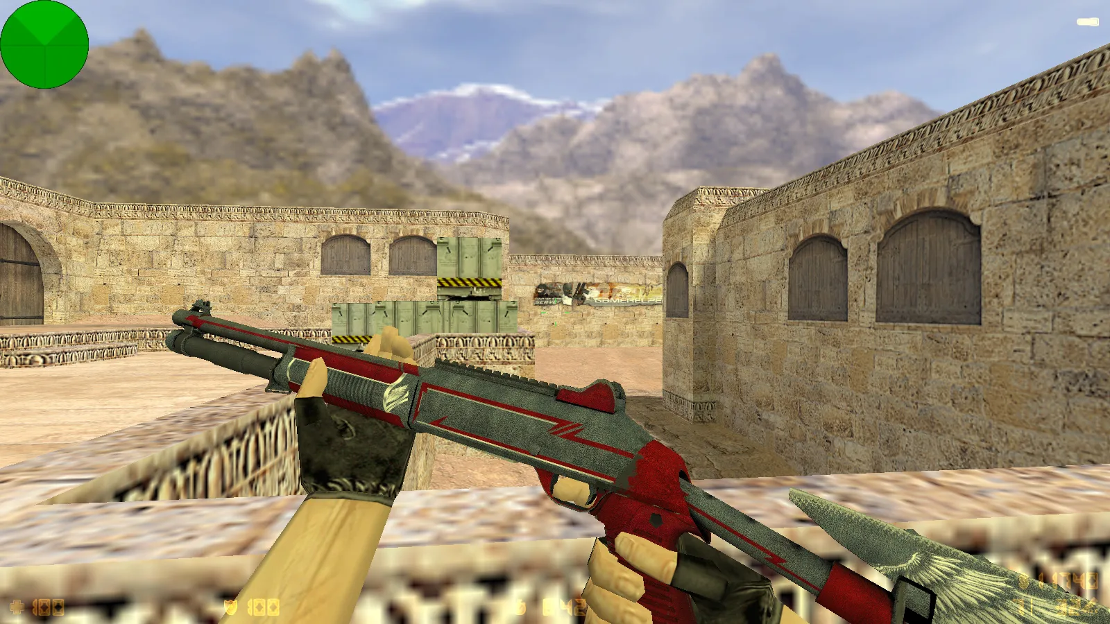 Скриншот  CS 1.6 от muravei top: блогерская сборка с 8 модами, 30 скинами оружия, красные/синие модели и оптимизированный config