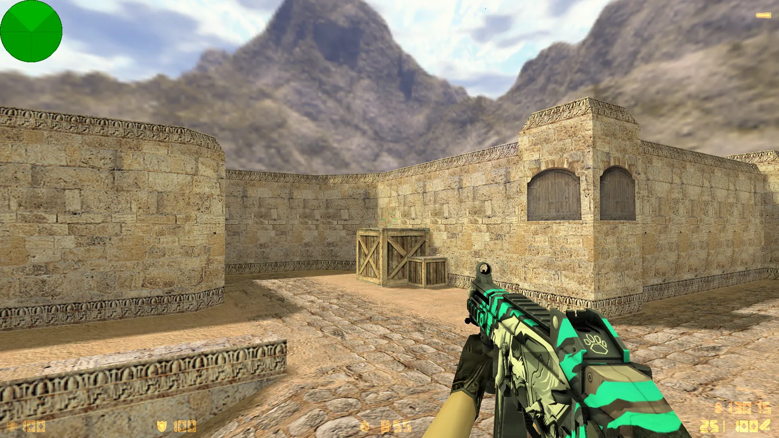 Скриншот  CS 1.6 от muravei top: блогерская сборка с 8 модами, 30 скинами оружия, красные/синие модели и оптимизированный config