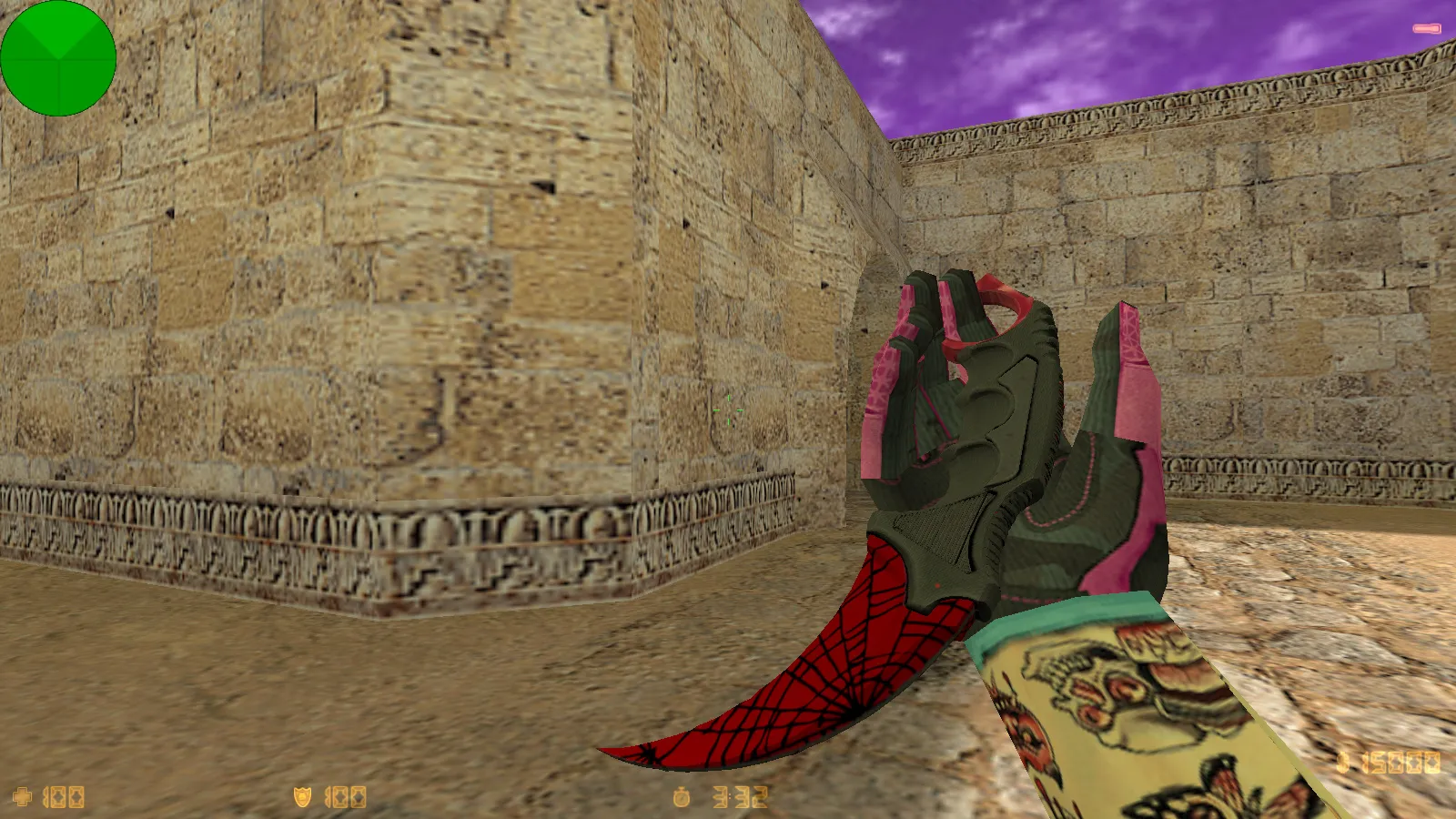 Скриншот CS 1.6 от NAKAMI: сборка с 8 апдейтами, скины, светящиеся модели, музыка в меню и оптимизированный конфиг