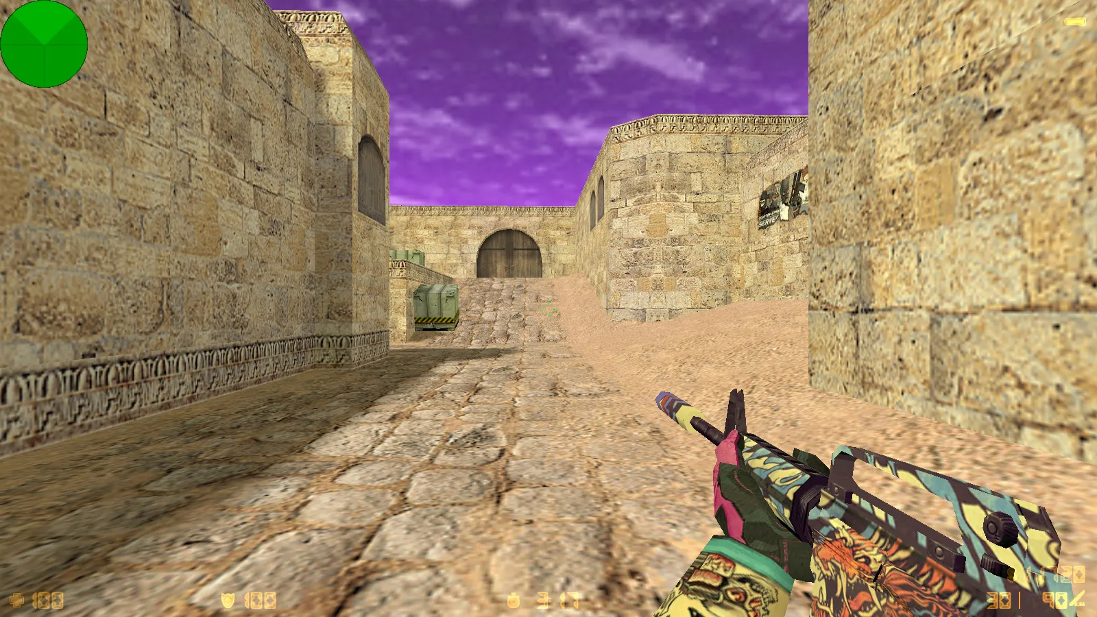 Скриншот CS 1.6 от NAKAMI: сборка с 8 апдейтами, скины, светящиеся модели, музыка в меню и оптимизированный конфиг