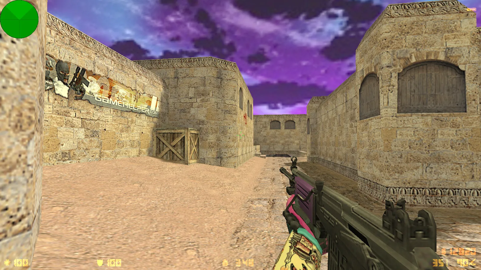 Скриншот  CS 1.6 от NAKAMI: сборка с 8 апдейтами, скины, светящиеся модели, музыка в меню и оптимизированный конфиг