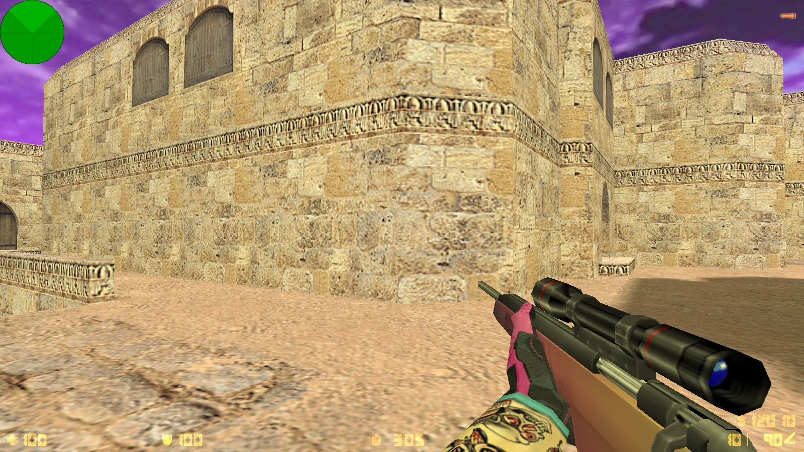 Скриншот  CS 1.6 от NAKAMI: сборка с 8 апдейтами, скины, светящиеся модели, музыка в меню и оптимизированный конфиг