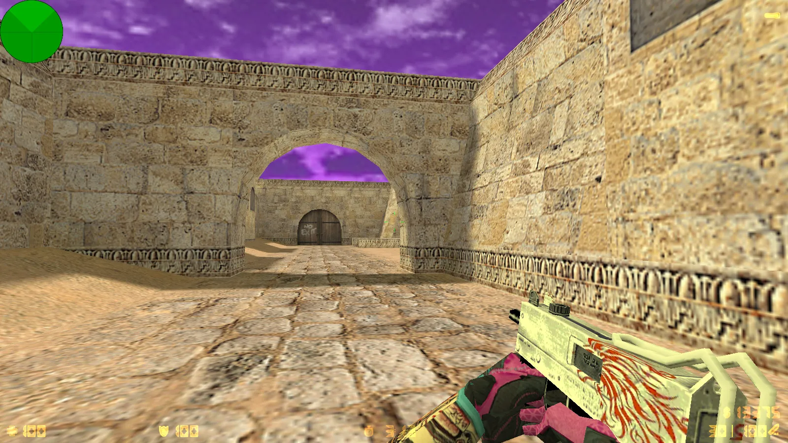 Скриншот  CS 1.6 от NAKAMI: сборка с 8 апдейтами, скины, светящиеся модели, музыка в меню и оптимизированный конфиг