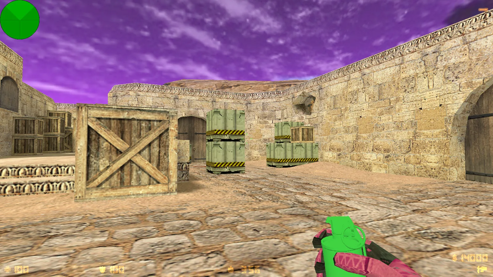 Скриншот  CS 1.6 от NAKAMI: сборка с 8 апдейтами, скины, светящиеся модели, музыка в меню и оптимизированный конфиг