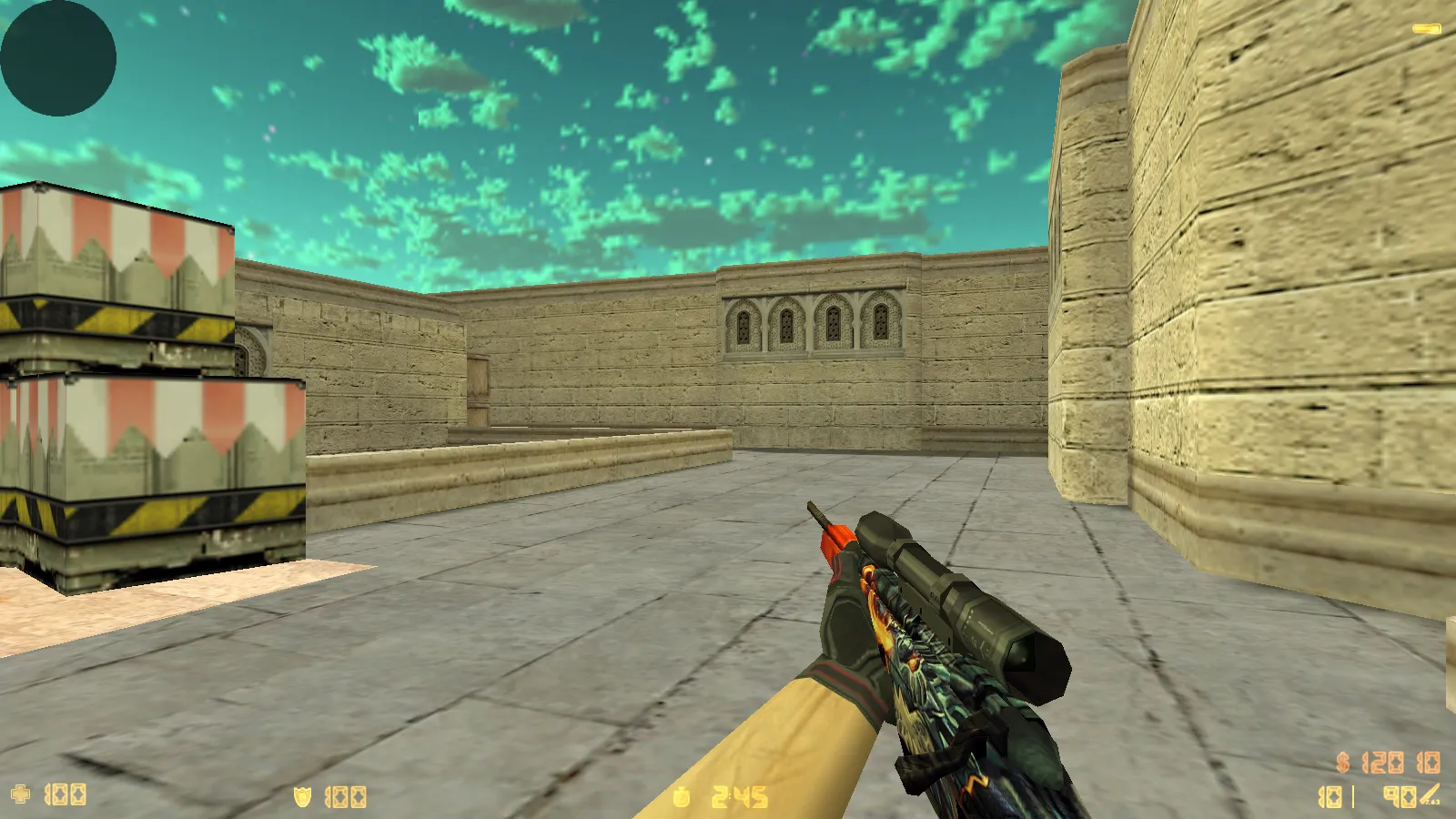 Скриншот  CS 1.6 от Nekit: блогерская сборка с 11 апдейтами, скинами, моделями, звуками, меню и стабильной работой