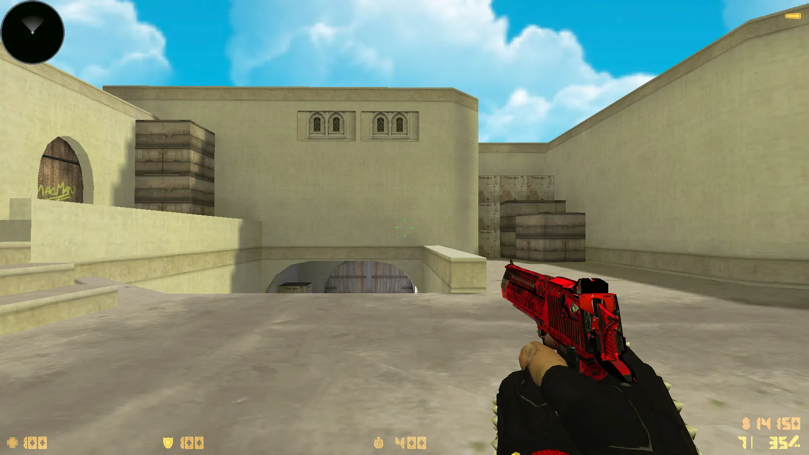 Скриншот  CS 1.6 Neon Revolution — скины оружия v_/p_/w_, неоновые модели и оптимизированный конфиг