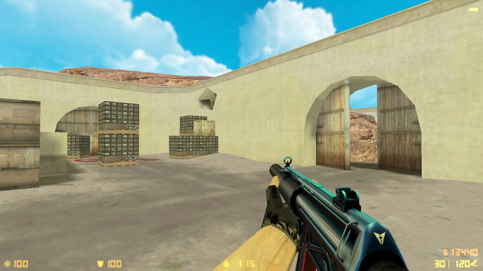 Скриншот  CS 1.6 Neon Revolution — скины оружия v_/p_/w_, неоновые модели и оптимизированный конфиг