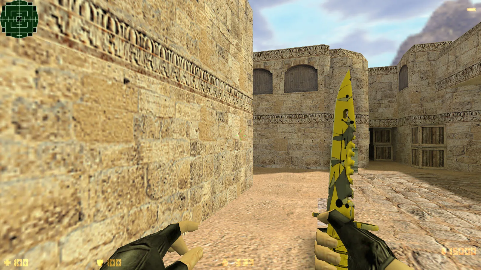 Скриншот CS 1.6 Neural Net: сборка с 7 апгрейдами, 29 скинами оружия, серым меню и оптимизированным конфигом