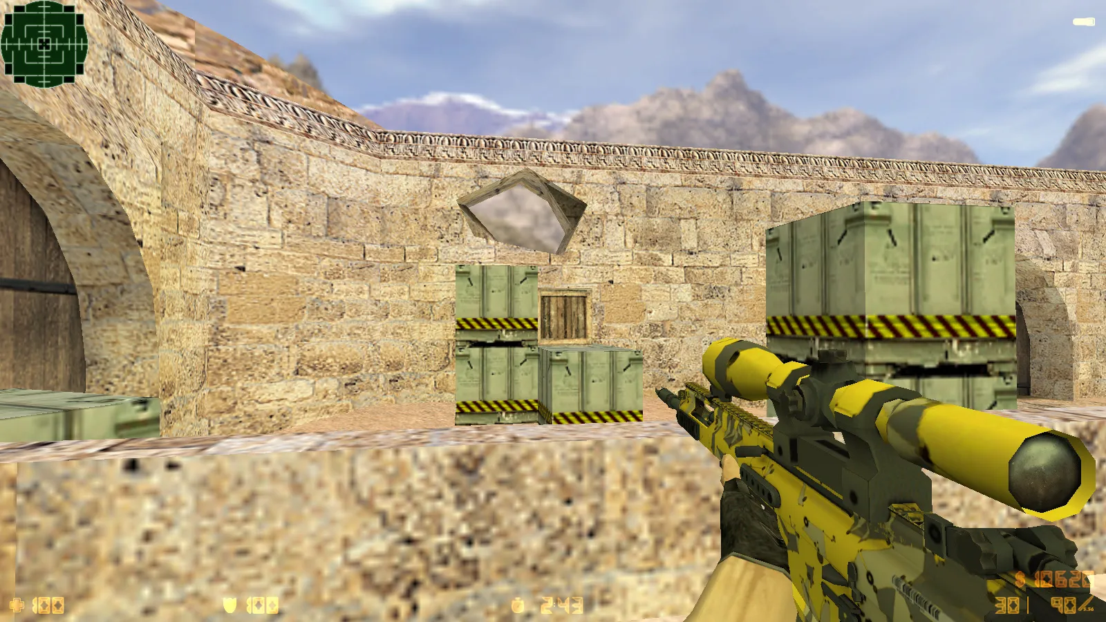 Скриншот  CS 1.6 Neural Net: сборка с 7 апгрейдами, 29 скинами оружия, серым меню и оптимизированным конфигом