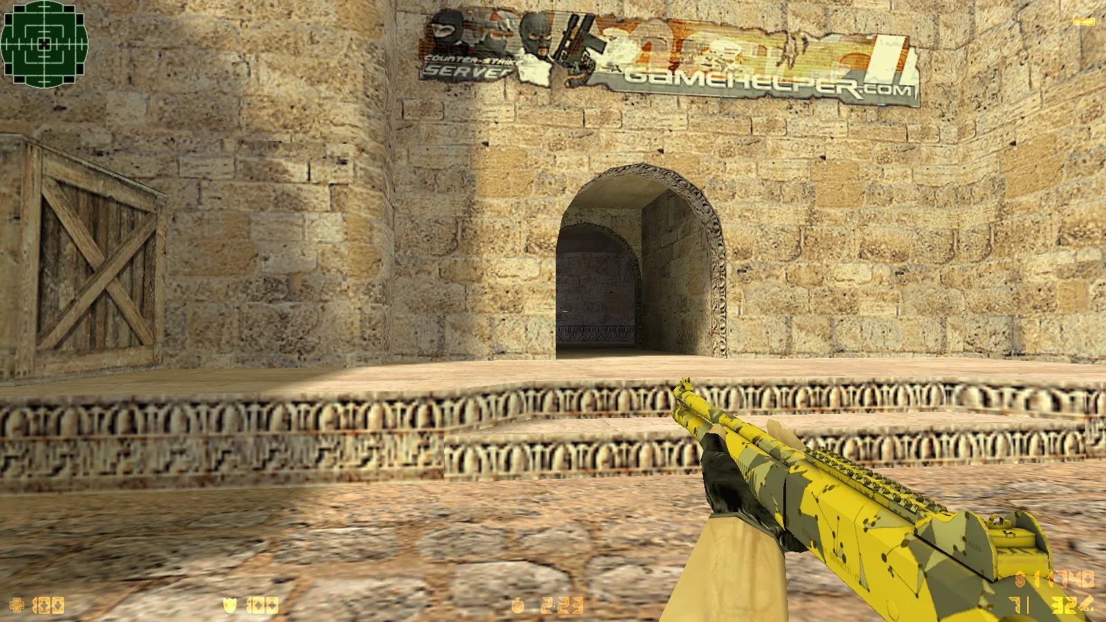 Скриншот  CS 1.6 Neural Net: сборка с 7 апгрейдами, 29 скинами оружия, серым меню и оптимизированным конфигом