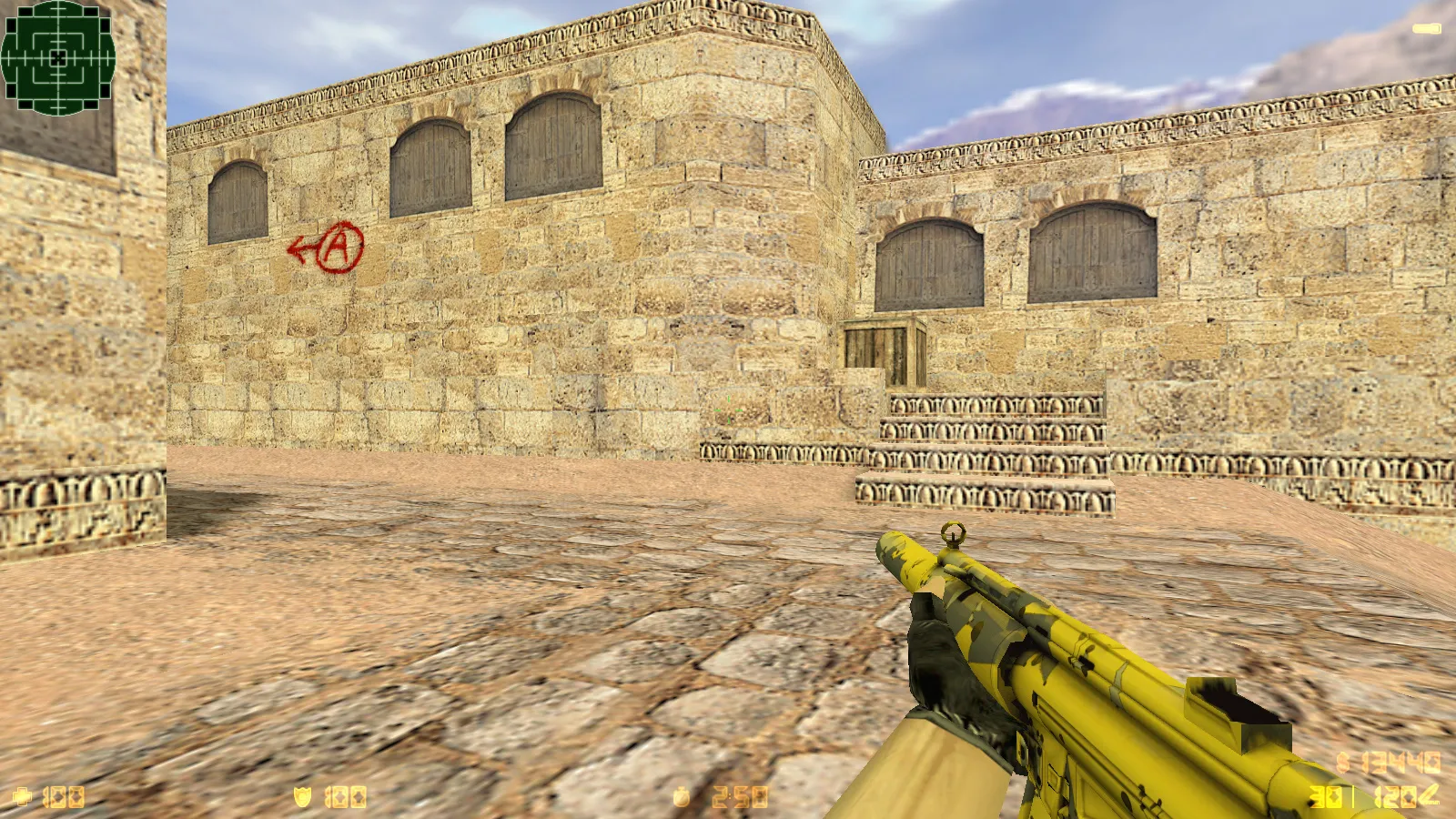 Скриншот  CS 1.6 Neural Net: сборка с 7 апгрейдами, 29 скинами оружия, серым меню и оптимизированным конфигом