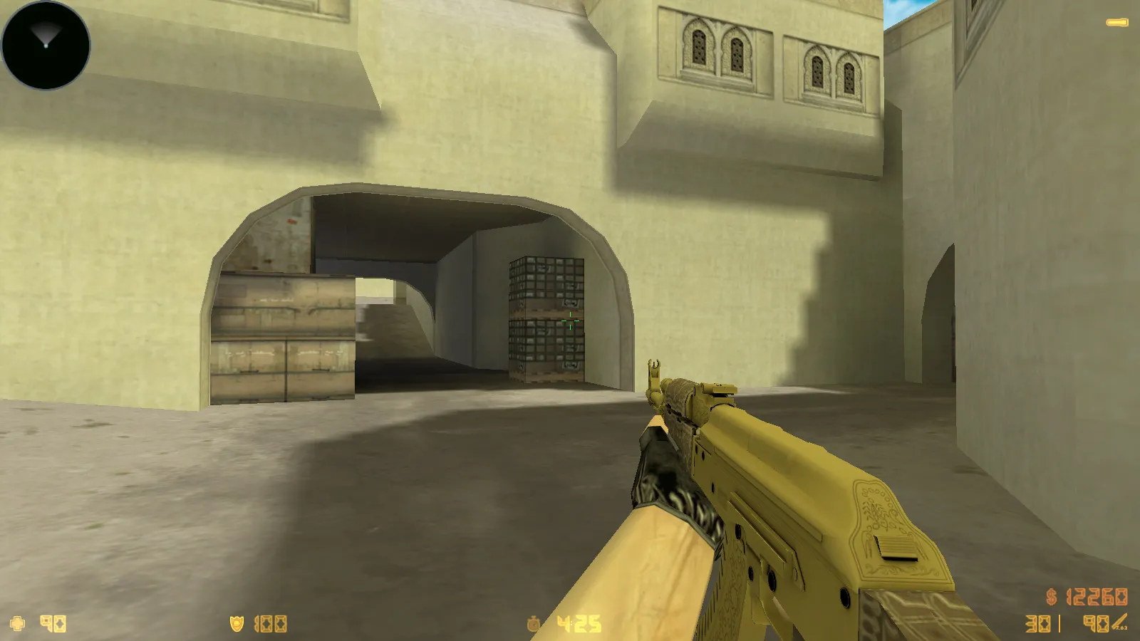 Скриншот CS 1.6 New Age: сборка 10 модов, скины оружия 23 шт, темное меню, оптимизированный config.cfg и звуки