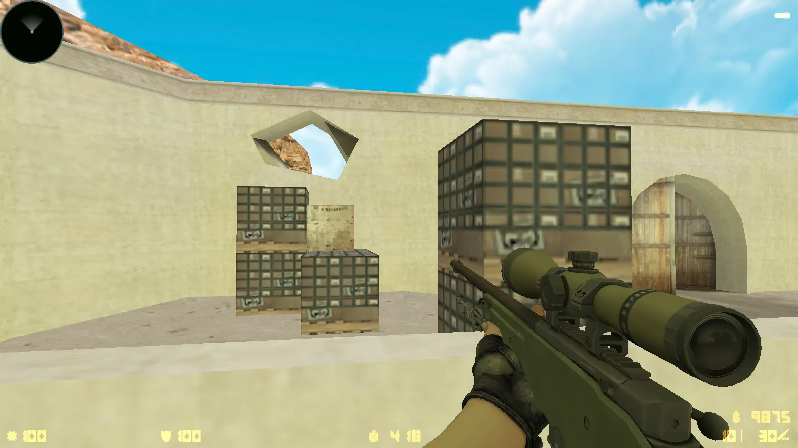 Скриншот  CS 1.6 New Age: сборка 10 модов, скины оружия 23 шт, темное меню, оптимизированный config.cfg и звуки