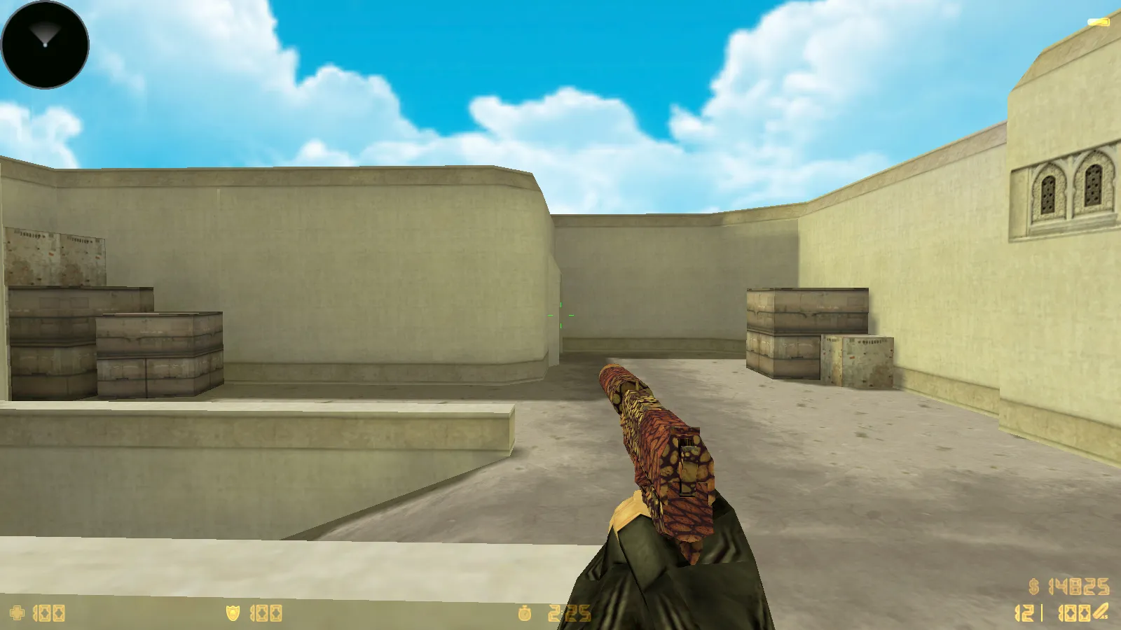 Скриншот  CS 1.6 New Age: сборка 10 модов, скины оружия 23 шт, темное меню, оптимизированный config.cfg и звуки