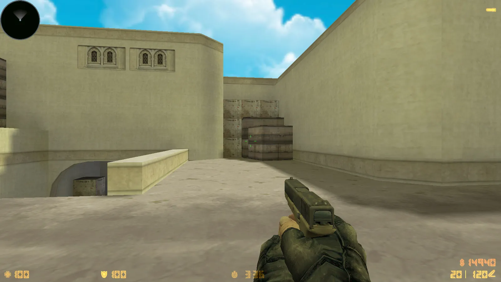 Скриншот  CS 1.6 New Age: сборка 10 модов, скины оружия 23 шт, темное меню, оптимизированный config.cfg и звуки