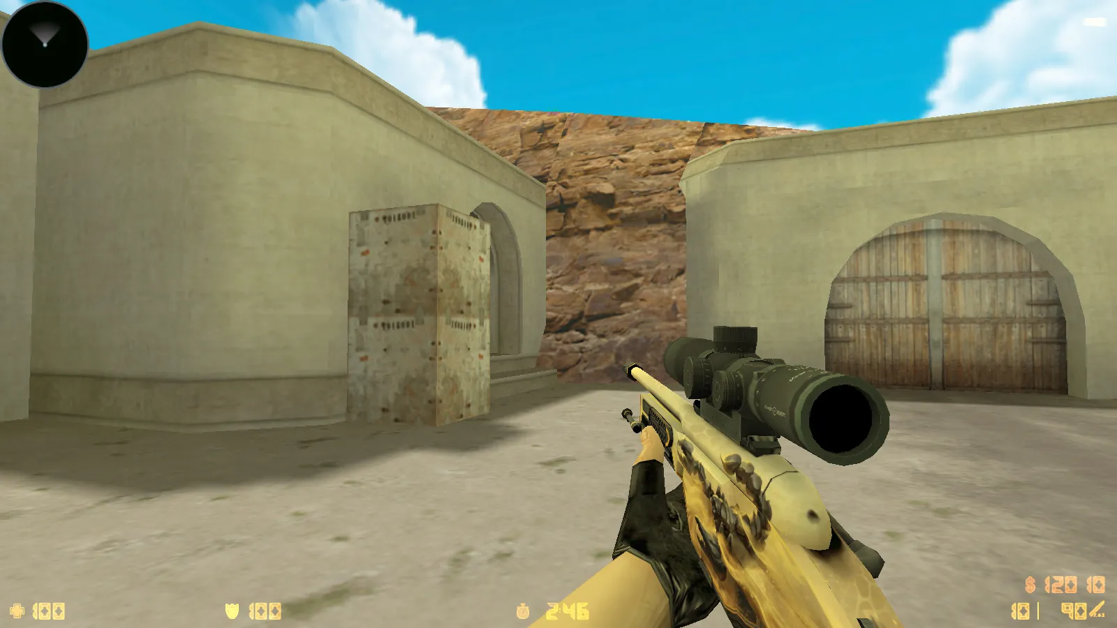 Скриншот  CS 1.6 New Age: сборка 10 модов, скины оружия 23 шт, темное меню, оптимизированный config.cfg и звуки