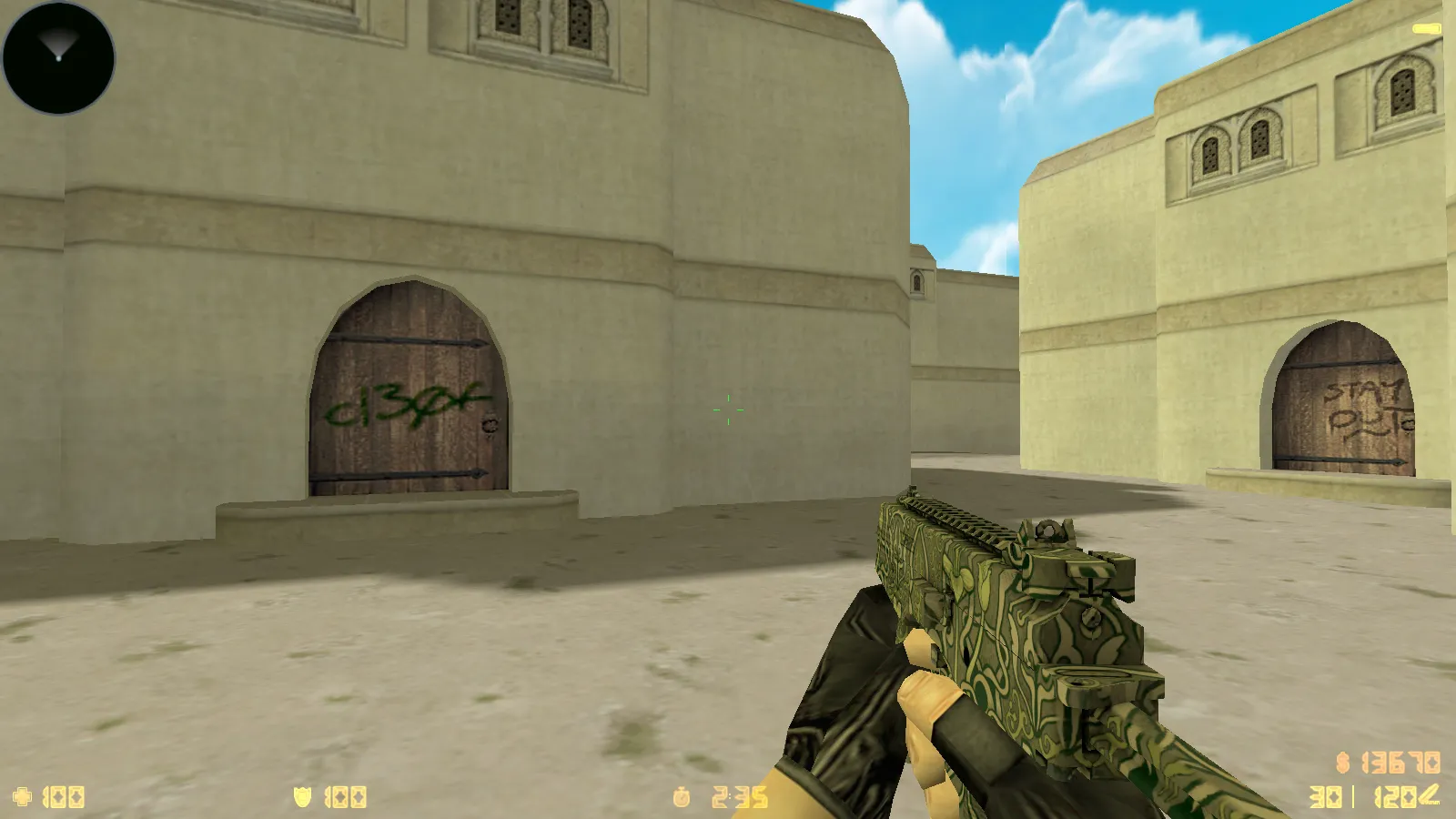 Скриншот  CS 1.6 New Age: сборка 10 модов, скины оружия 23 шт, темное меню, оптимизированный config.cfg и звуки