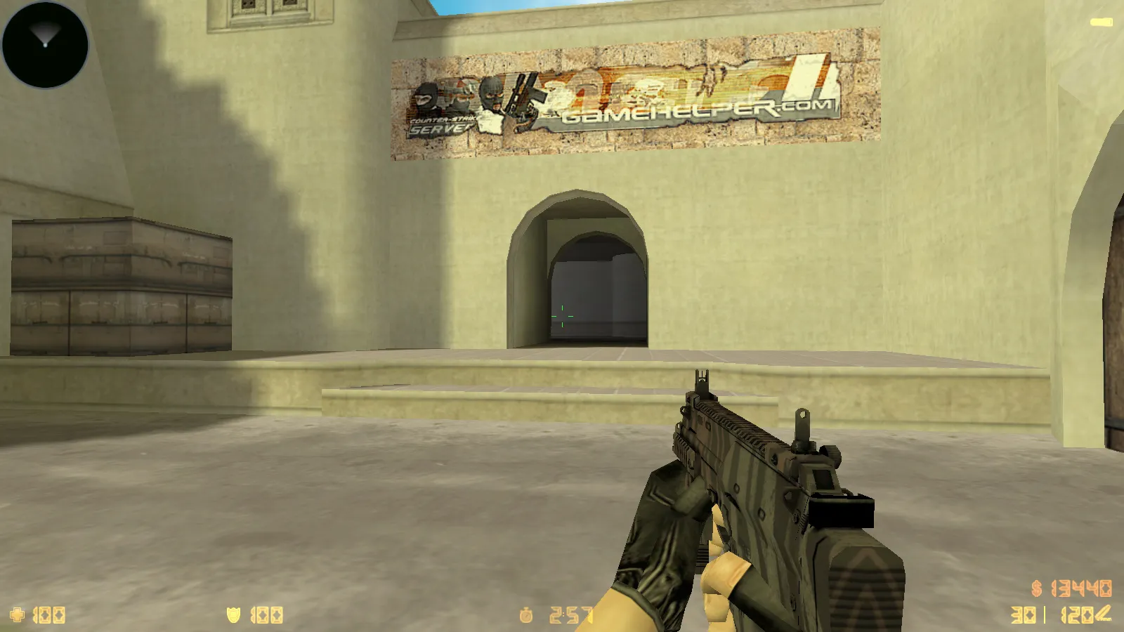 Скриншот  CS 1.6 New Age: сборка 10 модов, скины оружия 23 шт, темное меню, оптимизированный config.cfg и звуки