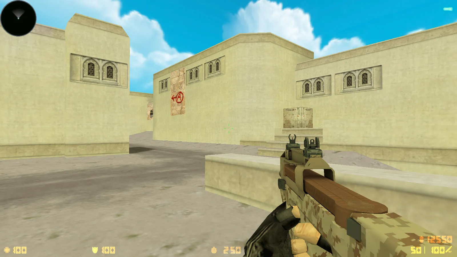 Скриншот  CS 1.6 New Age: сборка 10 модов, скины оружия 23 шт, темное меню, оптимизированный config.cfg и звуки