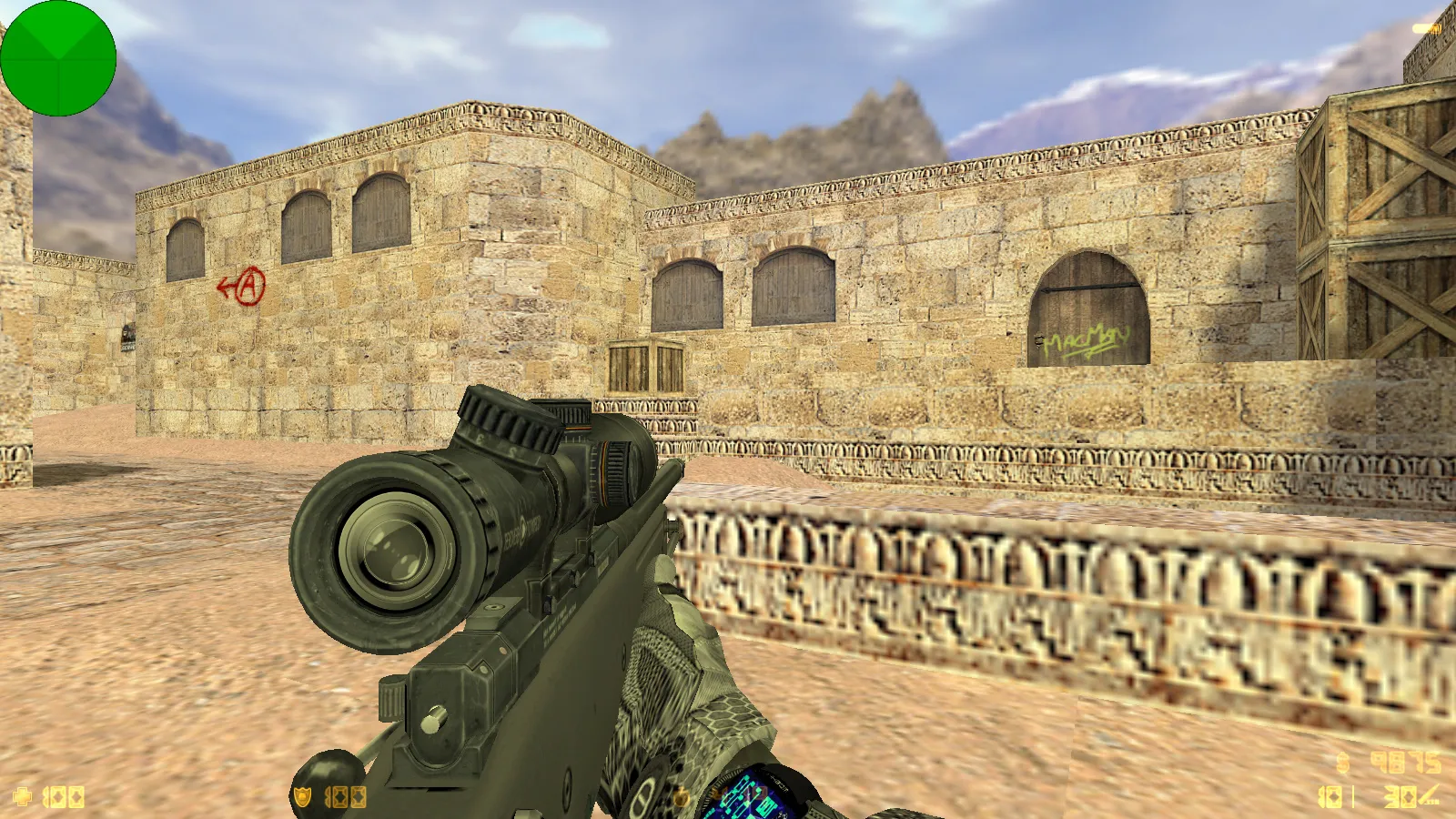 Скриншот  CS 1.6 New Era: сборка с 6 аддонами, HD оружием, темным меню и оптимизированным конфигом